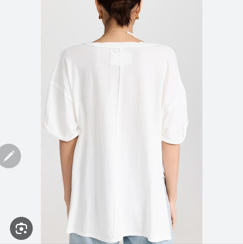 Free People Keep Me White Tee - Picture 5 of 15